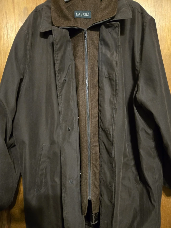 Para hombres LAUREN Ralph Lauren Plumero Marrón A Presión Forro Edredón - Ver Detalles, Usado Foto 2 de 4