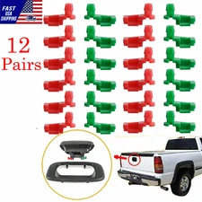 12pair Tailgate Handle Rod Clips LH RH Fit 1999-2007 Chevy Silverado GMC Sierra