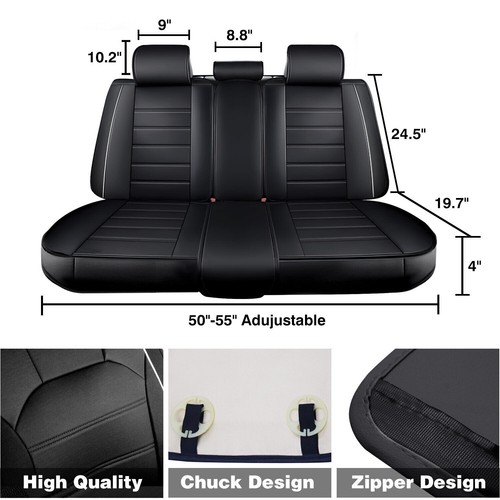 For Honda CR-V CRV 5 Seat Full Set Car Seat Covers Leather Front Rear Protectors - Picture 18 of 142