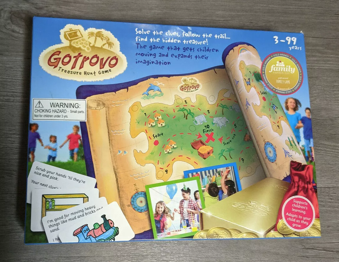 Gotrovo Treasure Hunt Game Fun Scavenger Hunt Board Game Kids