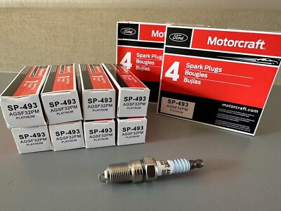 #ad 8X Genuine OEM SP 493 Platinum SPARK PLUGS AGSF32PM For Ford 4.6L 5.4L V8 SP493 $20.99