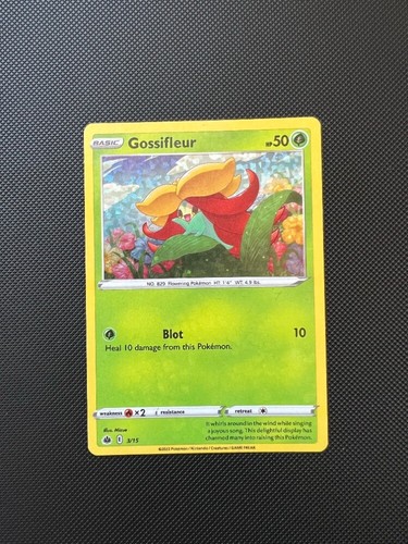 Gossifleur Holo Mcdonalds Pokemon Card 2022 Pack Fresh 3 15 EBay