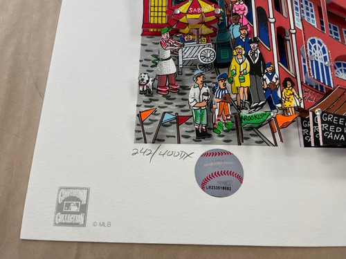 Charles Fazzino 3D Artwork " Ebbets Field of Dreams " Signed LA Dodgers Deluxe - Picture 3 of 8