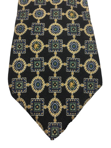 Tommy Hilfiger Light Yellow Tie - Black Orange Floral  display picture 1