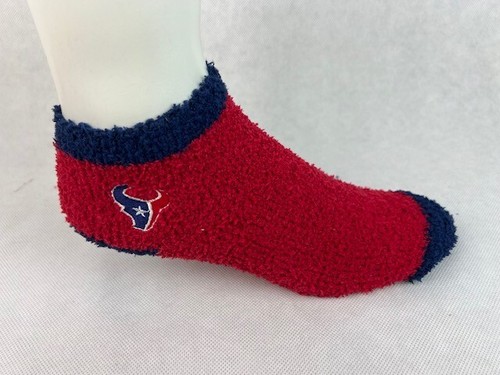 Houston Texans Fuzzy Quarter Red Socks Medium - 第 1/1 張圖片