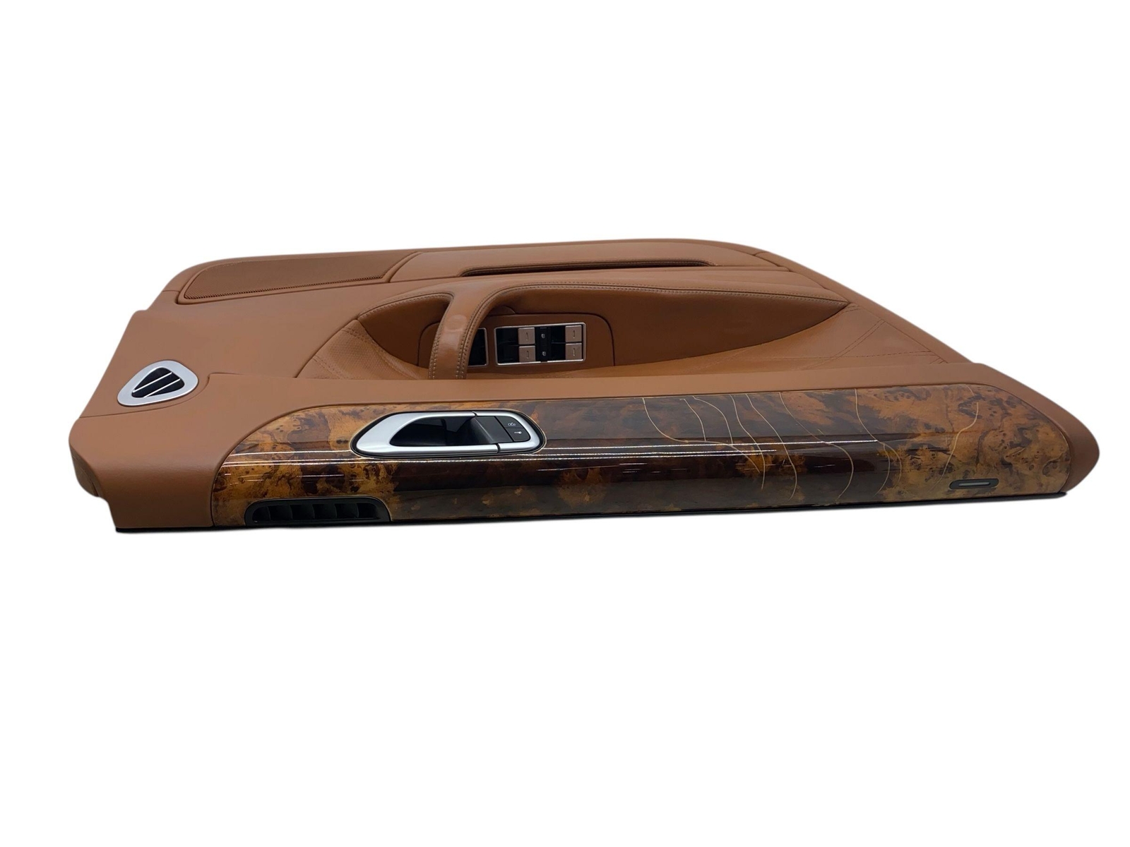 2006-2012 BENTLEY CONTINENTAL FRONT LEFT INNER DOOR TRIM PANEL | SADDLE *NOTE*