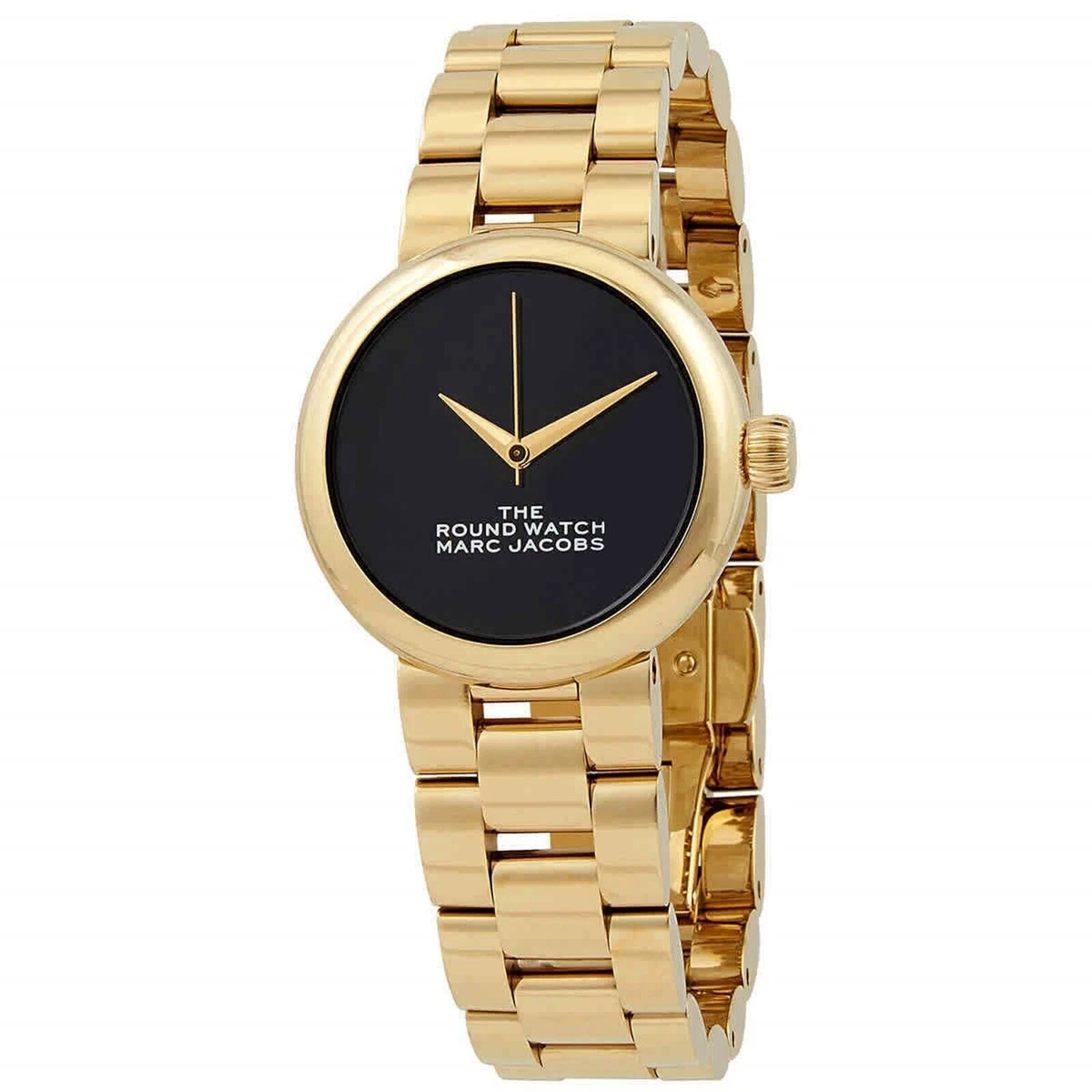 Marc jacobs black and gold watch outlet