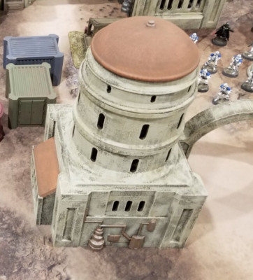 Desert Tower Building for 28mm Legion Sci-fi Tabletop Terrain
