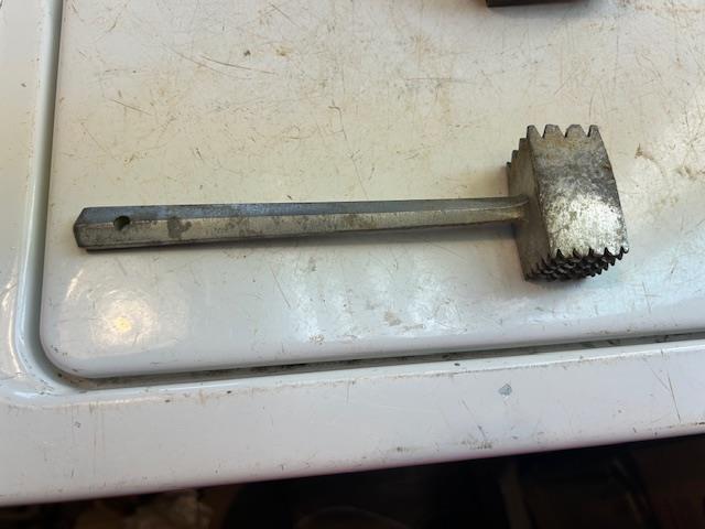 Vintage All Aluminum Heavy Duty Aluminum Meat Tenderizer Made Spikes 2 sided