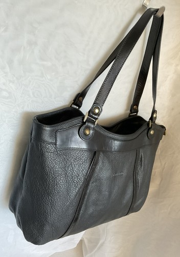 Large PIERRE CARDIN Black Leather Tote/Shoulder Bag / Handbag - Picture 5 of 12