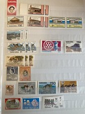 tanzania 28 Mint stamps Some Are Gutter Pairs (lot WC19)