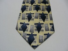 PIERRE CARDIN - Geometric Patterned - Vintage - Made in USA - ALL SILK NECK TIE!