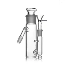 Ash Catcher with Removable Top Glass Adapter 14mm Male 45 degree joint Lab Glass