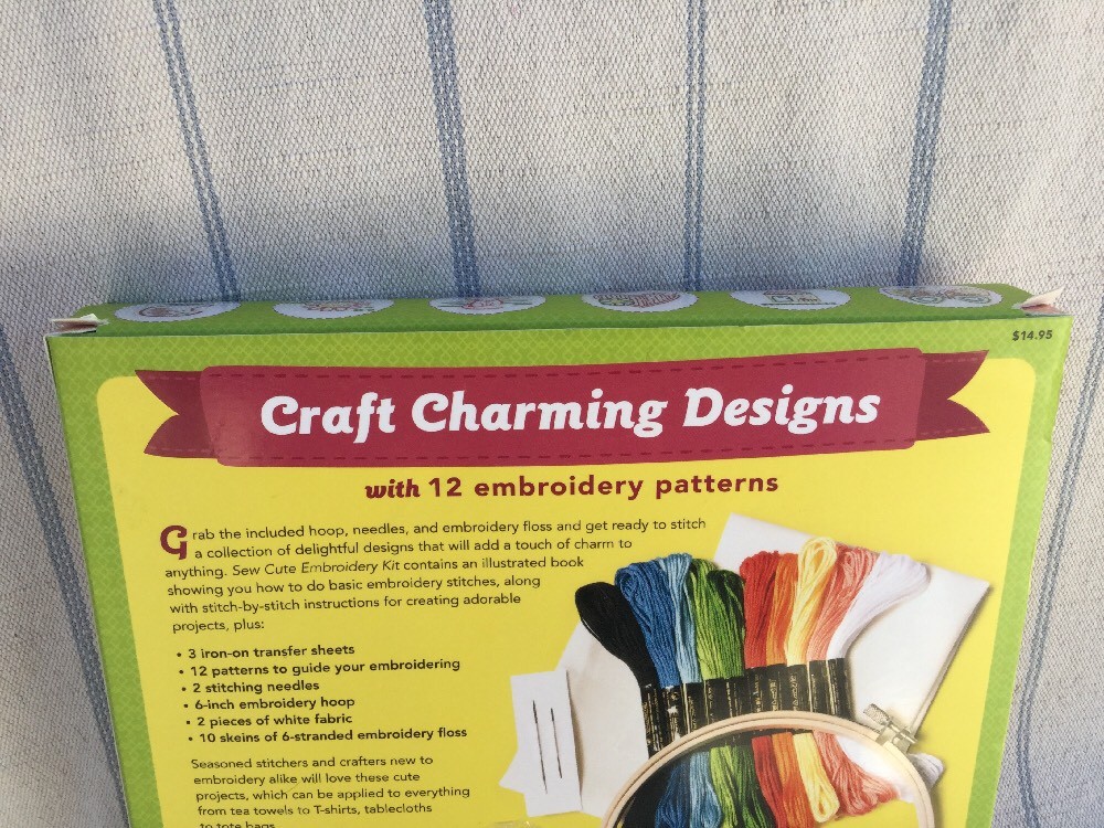 SEW CUTE embroidery kit KID'S CRAFTS makes 12 designs New Complete eBay