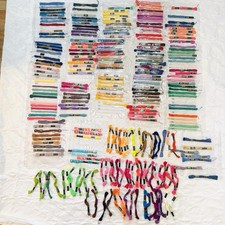 260 Embroidery Floss Lot Skeins Colors DMC Jp Coats Iris  More New Plus Used