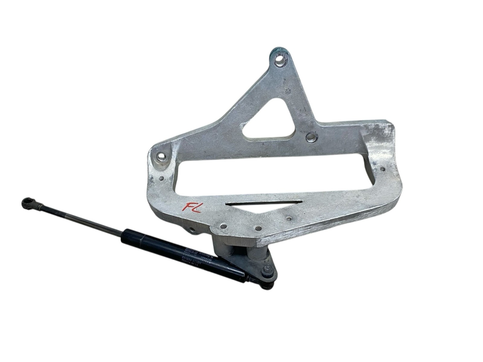 2015 ASTON MARTIN RAPIDE FRONT LEFT DOOR HINGE GAS STRUT & ECU MOUNTING BRACKET