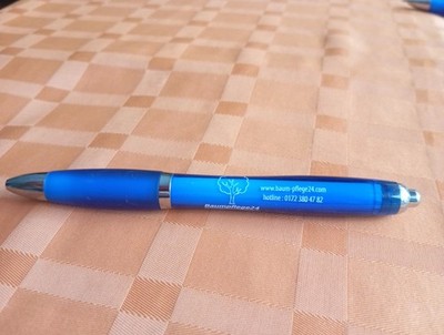 Beautiful ballpoint pen pencil LOGO tree tree care 24 URL hotline clip metal tip