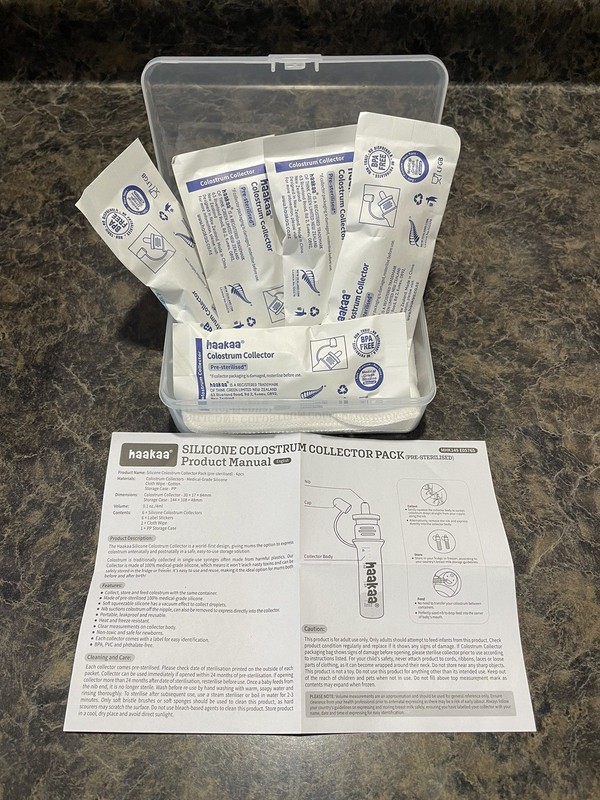 Haakaa Silicone Colostrum Collector Pack - 4mL, 5 Collectors