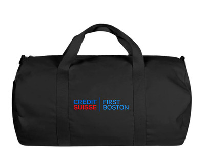 RARE NWT Vintage 100% Authentic Credit Suisse First Boston Banker Bag Black