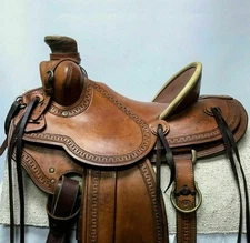 Western Saddle Roping Ranch Work Equestrian Trail Horse Wade Tree A Fork Premium