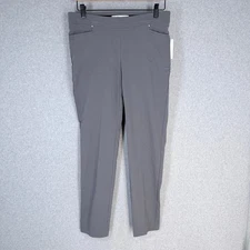 89th + Madison Women's Dress Pants Gray Small Stretch Comfort Waist NWT