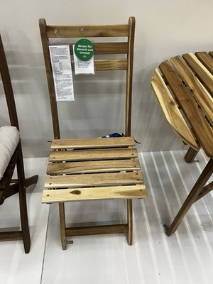 2-er Set IKEA Askholmen Klappstuhl Gartenstuhl Holzstuhl