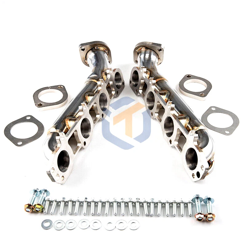 Colectores de escape Shorty para 66-93 Dodge Dakota Gen III Hemi cabezales intercambiables 1-3/4" Foto 2 de 4