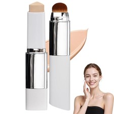 2 Stück Faccelove Foundation Stick Mit Pinsel, 2-In-1 Color Changing Foundation