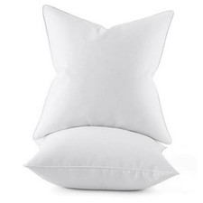 18x18 Feather Down Pillow Inserts Set of Fluffy for 18x18 Inch Pack of 2 2