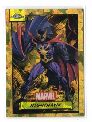 2024 Topps Marvel Chrome Sapphire Nighthawk GOLD REFRACTOR #139 36/50