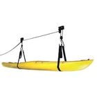 Kayak Canoe Hoist Lift Ceiling Storage Rack 125lb Capacity Garage Pulley System