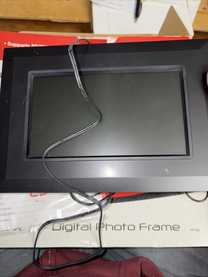 GPX PF708 - LCD Digital 7" Photo Frame Remote. In Box W/ Instructions. Tested - Image 3 of 4