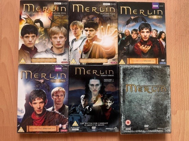 Merlin Series 1 & 2 + Series 3 Vol 1 & Series 4 DVD Boxsets