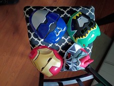 Red Ranger Dino Fury Halloween Play Mask And 2 Not So Good Power Ranger Masks