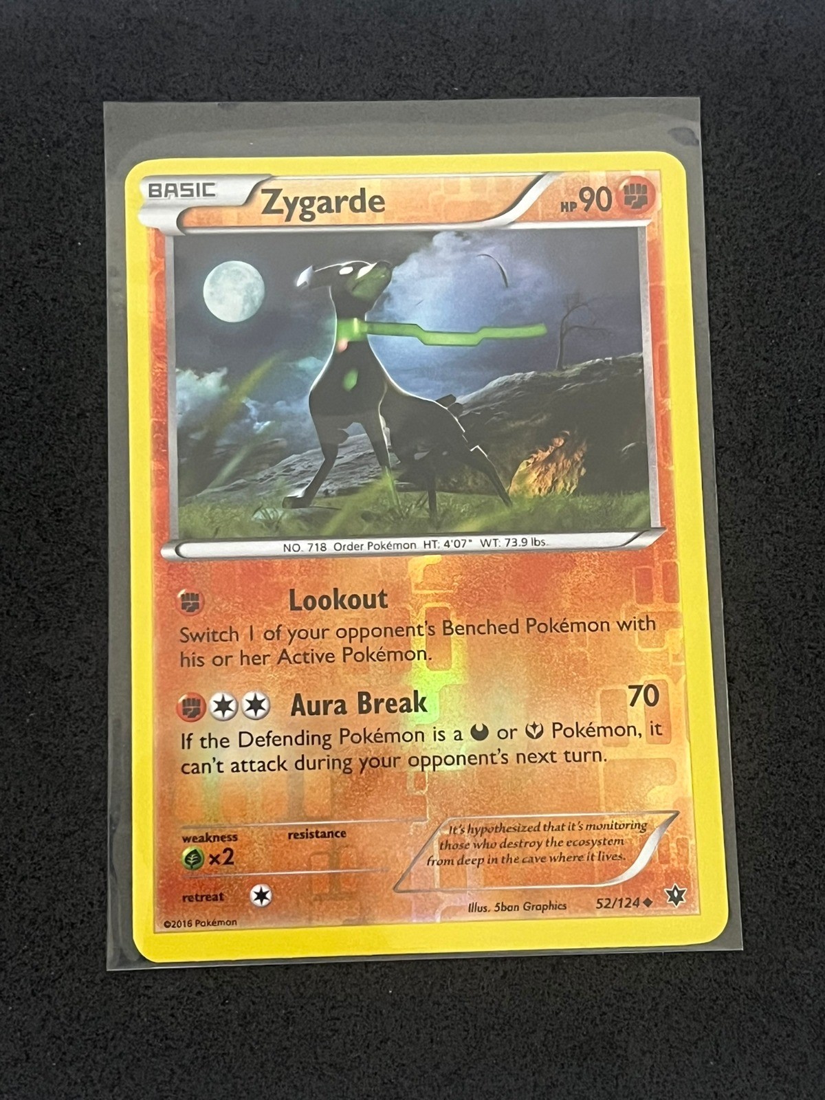 Zygarde (52) 52/124 Pokemon TCG XY - Fates Collide Reverse Holo NM
