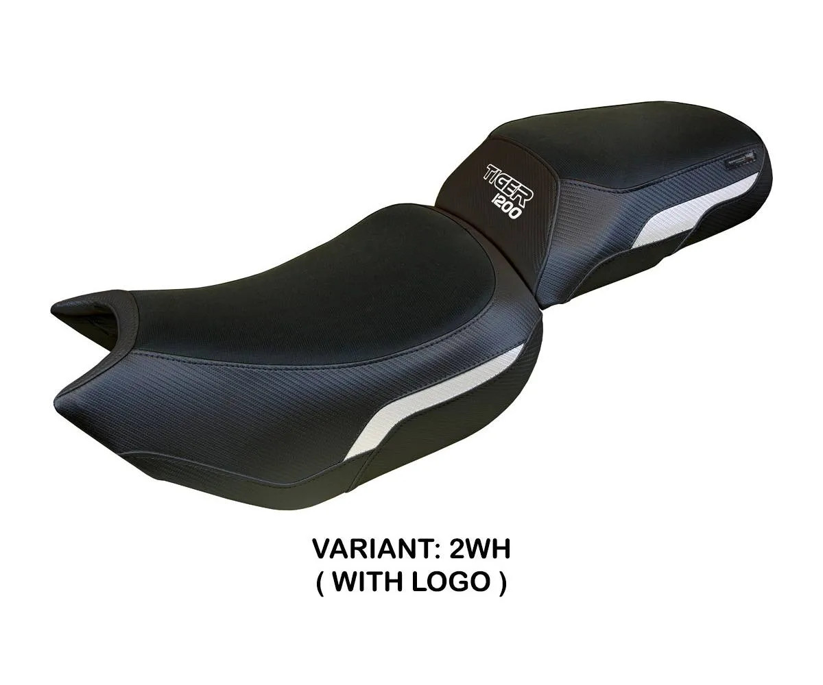 Seat cover Wales White WH + logo Tpz compatible TRIUMPH TIGER 1200 2022 2026