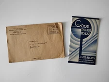 1938 Arm & Hammer & Cow Brand Recipe Booklet – Good Things to Eat  Orig Envelope