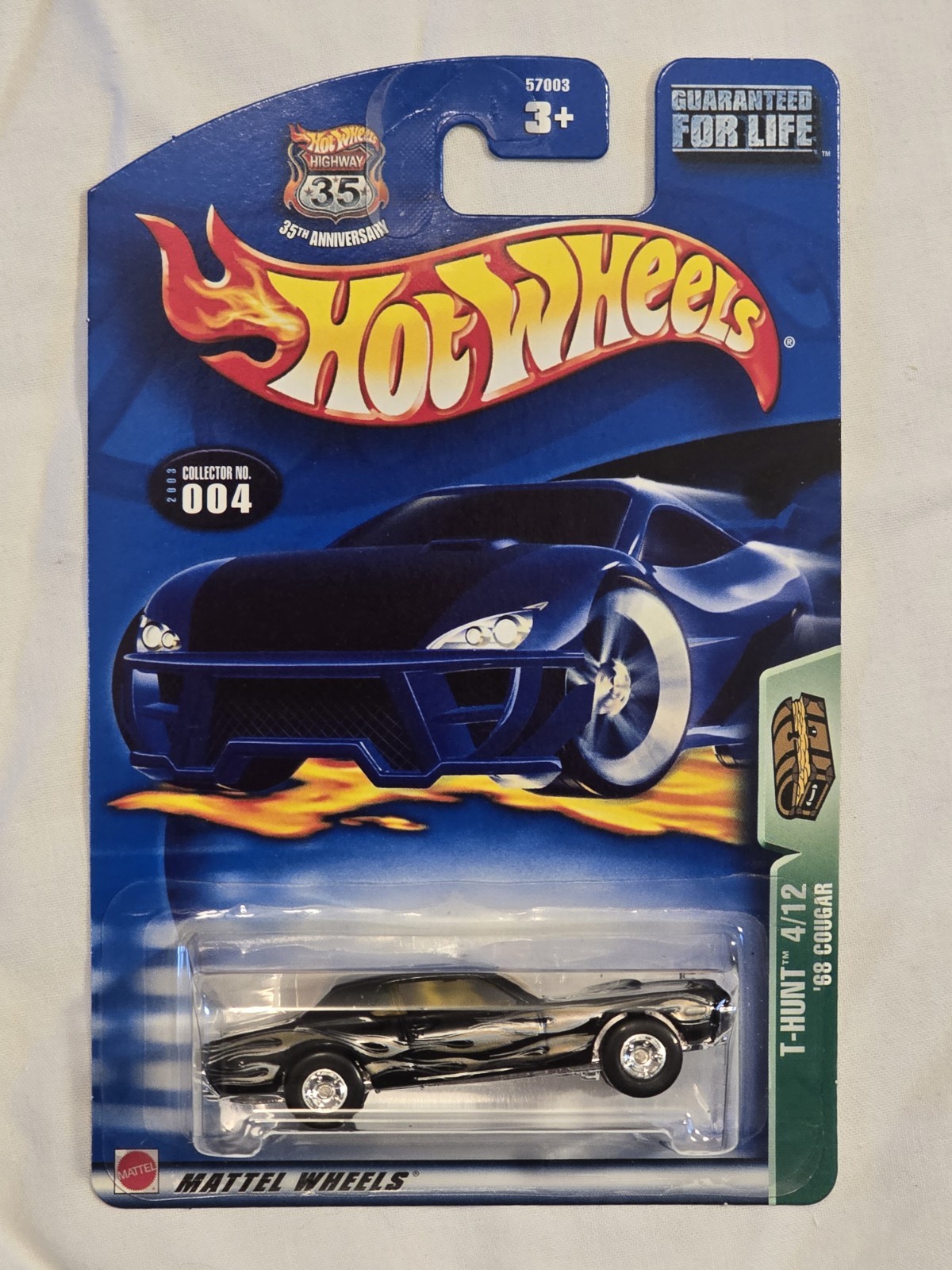 Hot Wheels 2003 Treasure Hunt  '68 Cougar Black Real Riders
