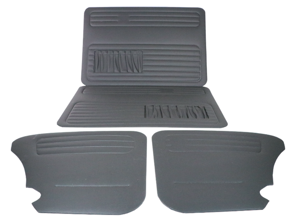TüRpappen Set Door Panel TüRverkleidungen Schwarz FüR Vw KäFer 1300 -1303 Bu-image
