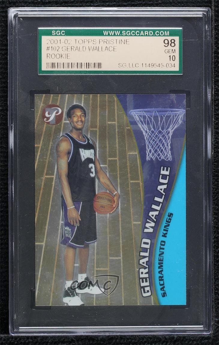 2001-02 Topps Pristine Refractor Gerald Wallace #102 0su4
