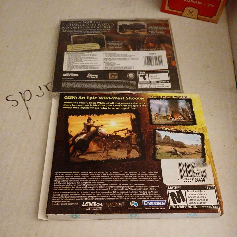 Call Of Duty and GUN PC Game Lot, 2003, 2005 - Image 4 of 4