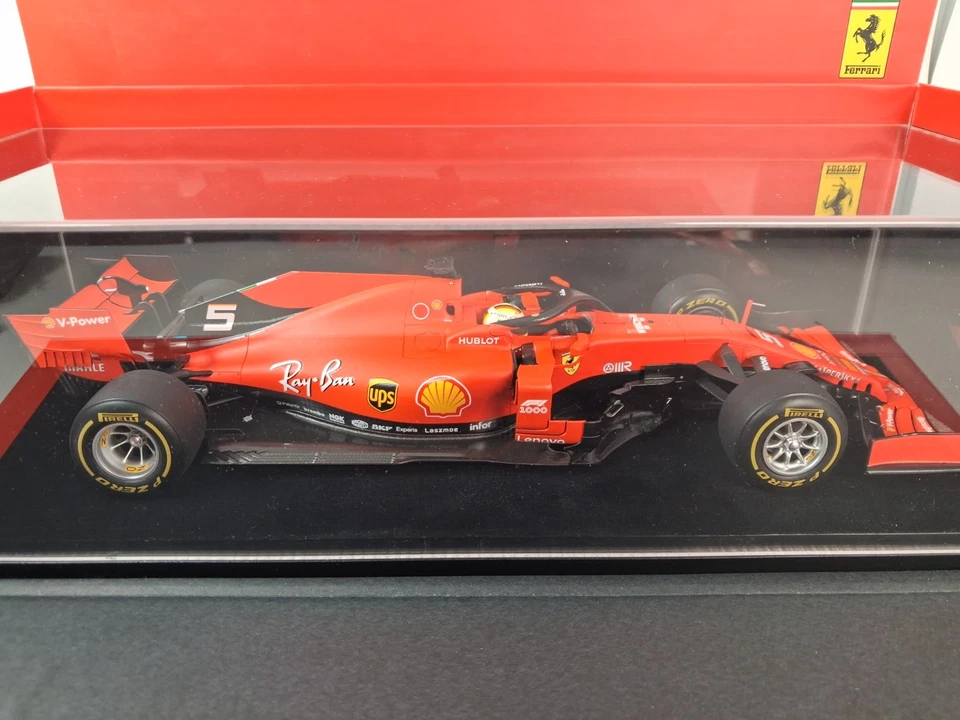 Looksmart Ferrari SF90 #5 Sebastian Vettel Chinese GP 2019 1/18 LS18F1019 - Immagine 2 di 3