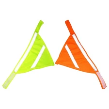 2 Pcs Pet Fluorescent Triangle Towel Large Dog Bandana Scarf for Collar