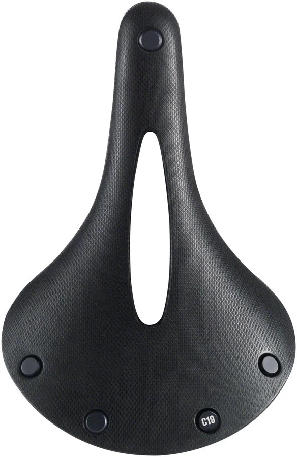 BROOKS カンビウム ALL WEATHER C19 CARVED日本正規品 Brooks C19 Carved All Weather Saddle - Black 184mm Width Steel