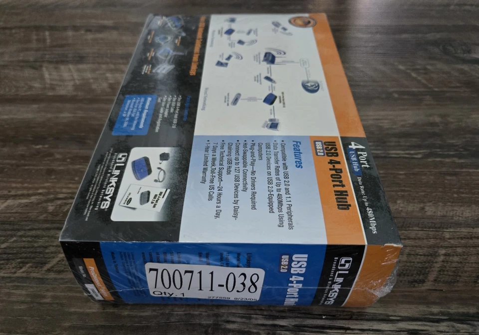 Linksys USB2HUB4 USB 4-Port Hub, USB 2.0, NIB - Image 4 of 4