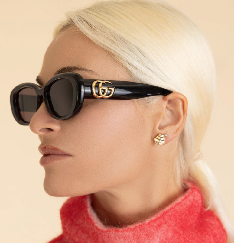 NEW Gucci GG1829SK-002 Sunglasses 53mm 100% Authentic | eBay