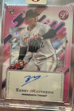 2025 Topps Pristine Zebby Matthews PA-ZM Primaries Pristine Pulsar Refractor /15