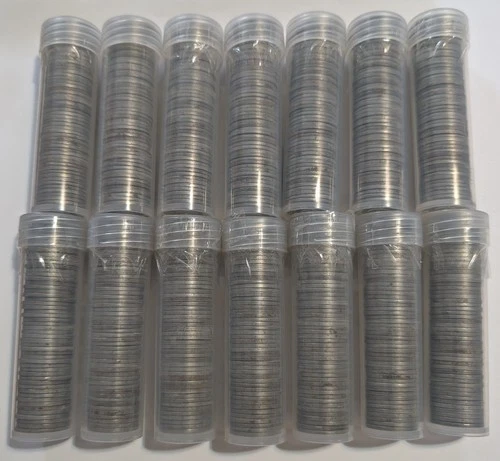 Lot of 700 coins (14 ROLLS) 1943-P Steel Pennies Circulated WWII Wartime Cents