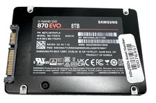 8TB Samsung MZ-77E8T0 870 EVO V-NAND 2.5" SATA Internal SSD, MZ7LU8T0HFLA