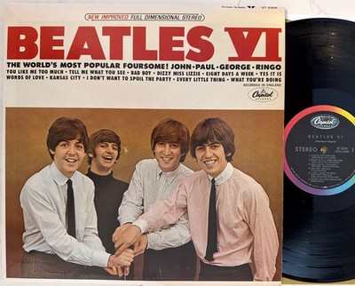 BEATLES VI  LP IST ISSUE STEREO WORDS OF LOVE ASCAP & see Label Credit On Back